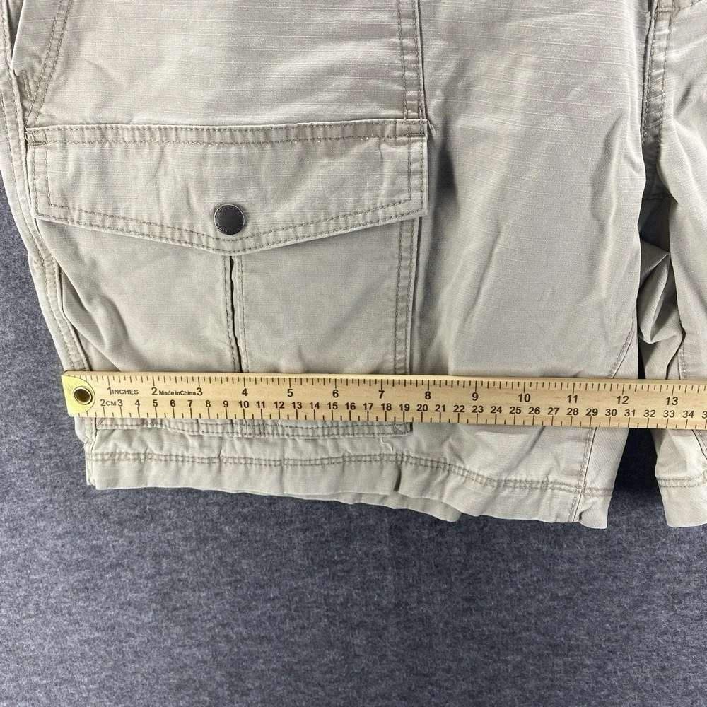 Eddie Bauer‎ Shorts Mens 42 Beige Mid Rise Cargo Outdoor Hiking